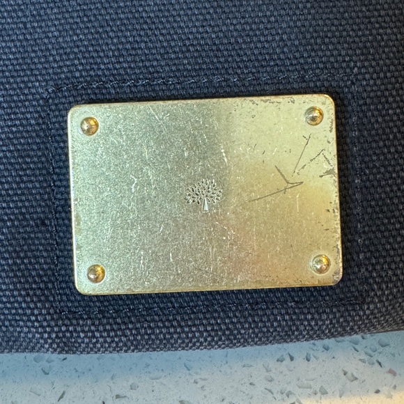 MULBERRY Messenger Satchel Document Shoulder Bag Gray Canvas - Picture 3 of 16